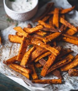Frites de patates douces cuites à l'Air Fryer